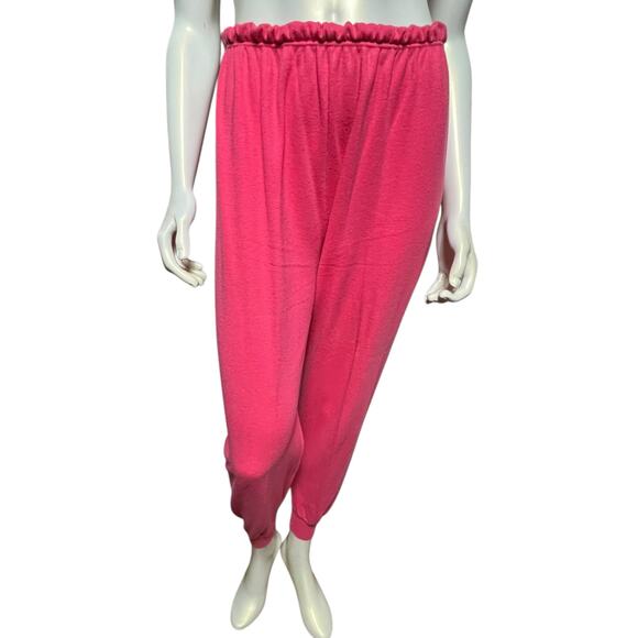 LAPS Pink Jogger Sweatpants S Soft Cotton Blend Comfy Lounge & Activewear - Picture 7 of 10